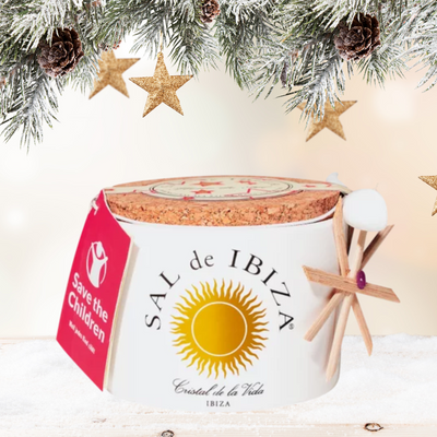 Flor de Sal im Keramiktopf 140g - "Weihnachten", limitiert