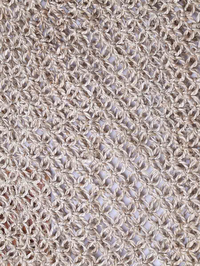 Handgeknüpfte Jute-Tasche aus Makramé ohne Reifen