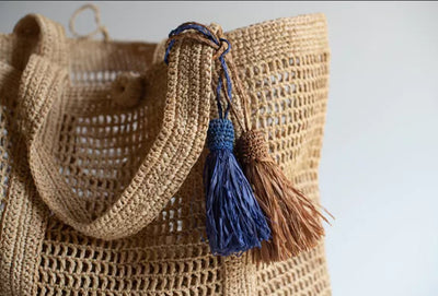 Handgewebte Tasche aus Bast "Maui" - Maxi-Tasche