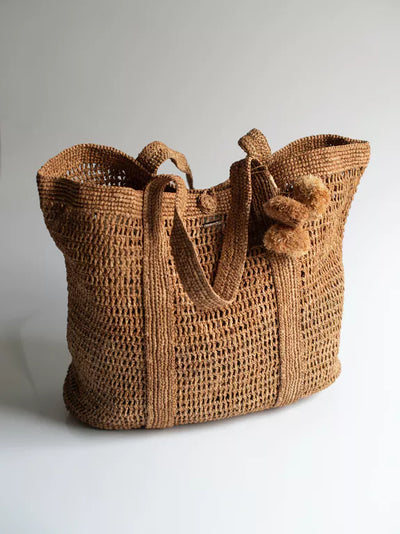 Handgewebte Tasche aus Bast "Maui" - Maxi-Tasche
