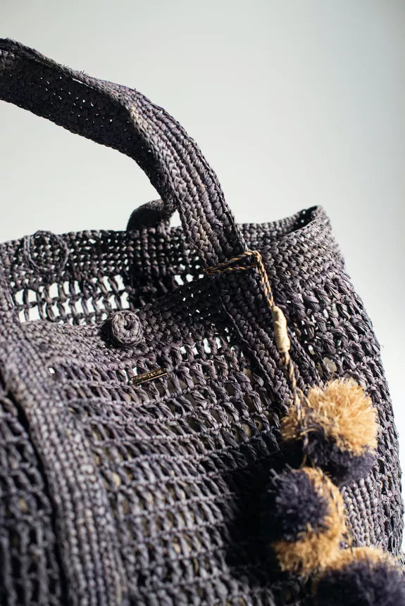 Handgewebte Tasche aus Bast "Maui" - Maxi-Tasche