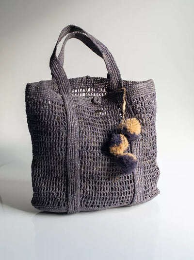 Handgewebte Tasche aus Bast "Maui" - Maxi-Tasche