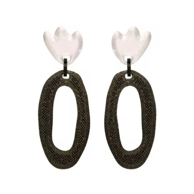 Originelle handgefertigte superleichte Maxi-Ohrringe aus dem 3D-Drucker