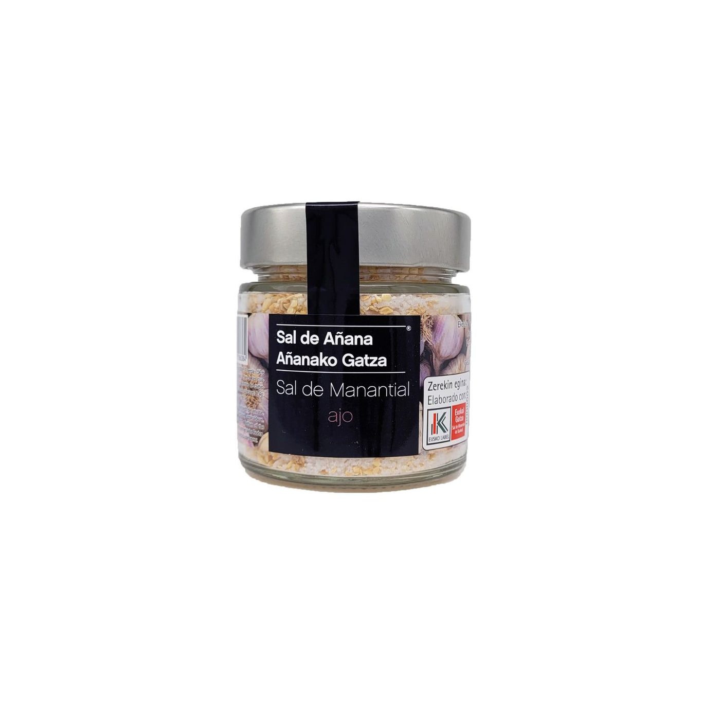 Sal de Añana – Quellsalz mit Knoblauch im Glas 180g
