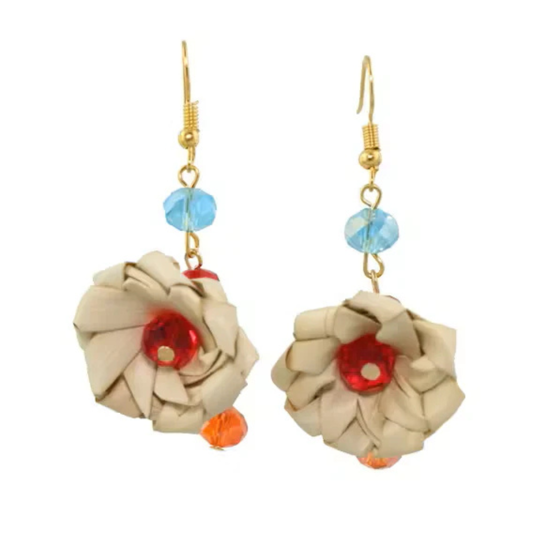 Ohrringe Blüte Weiß