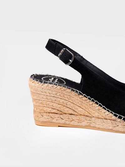Peeptoe Espandrille aus Wildleder - CALPE