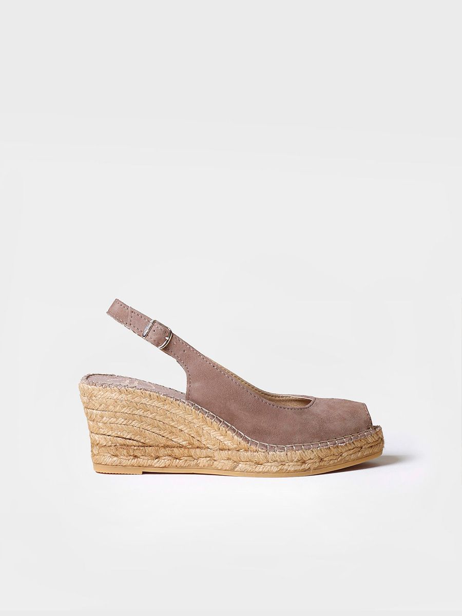 Peeptoe Espandrille aus Wildleder - CALPE