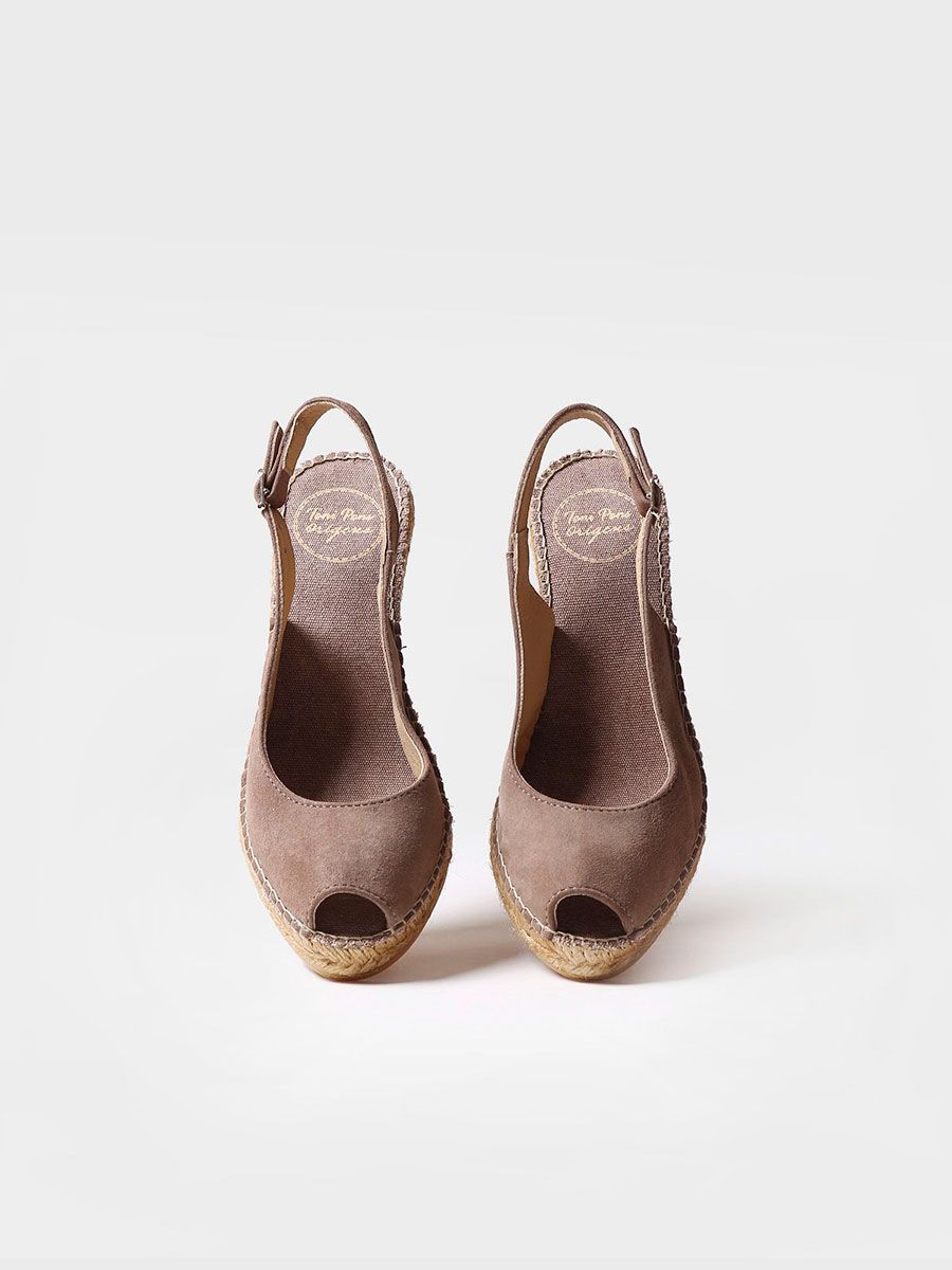 Peeptoe Espandrille aus Wildleder - CALPE