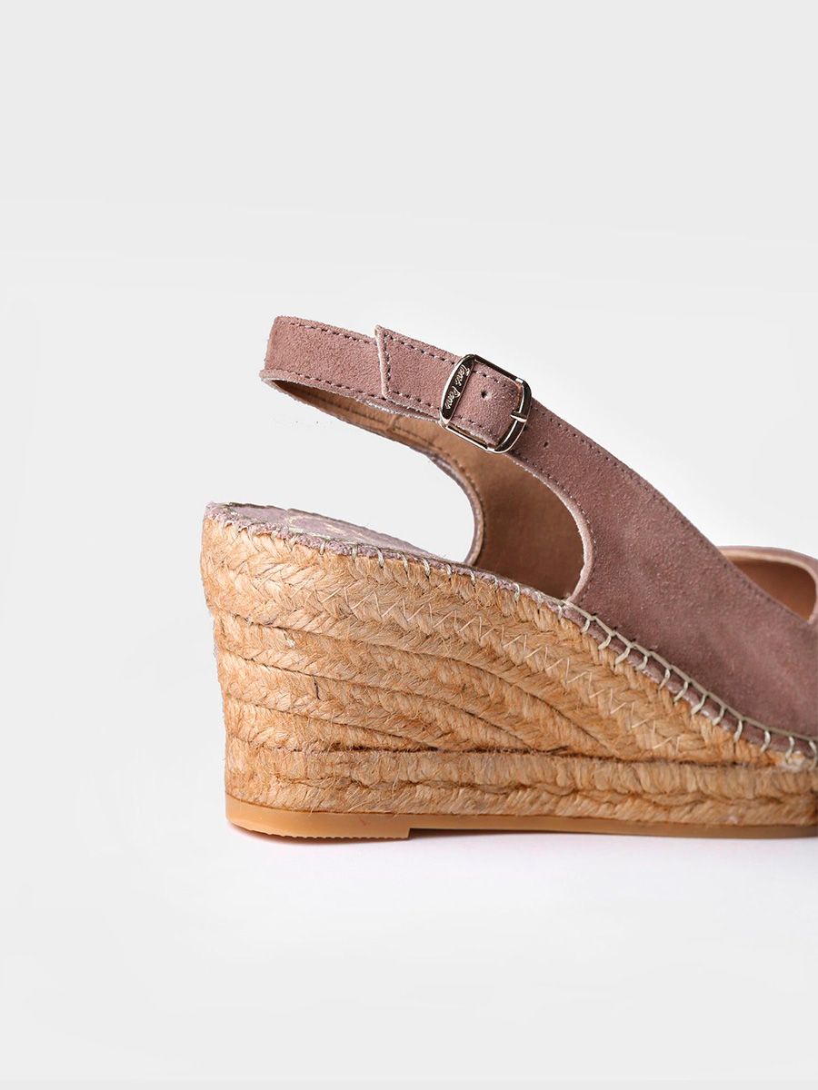 Peeptoe Espandrille aus Wildleder - CALPE