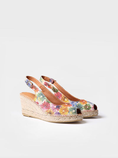 Peeptoe Espandrille aus Leder - CAROL_DM