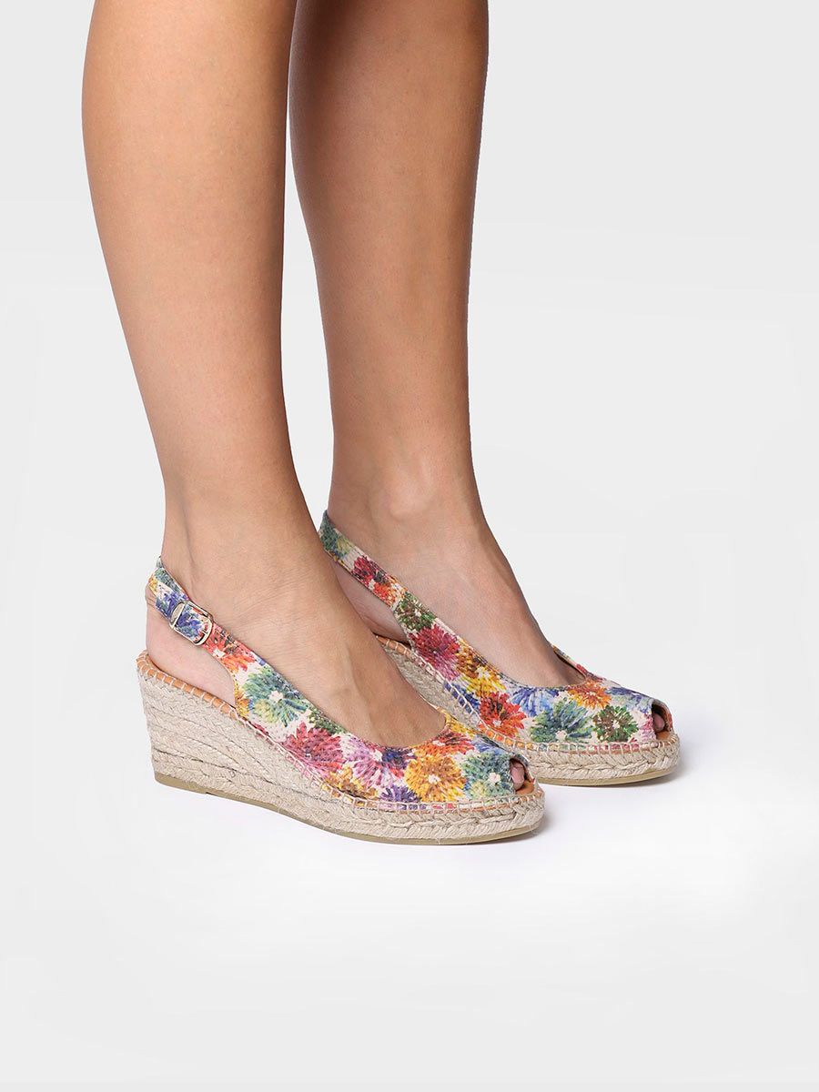 Peeptoe Espandrille aus Leder - CAROL_DM