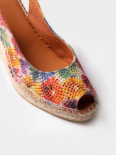 Peeptoe Espandrille aus Leder - CAROL_DM