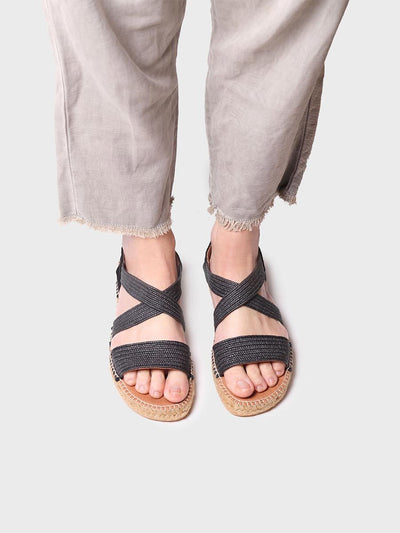 Flache Espadrilles mit Gummiband- JODY-SP