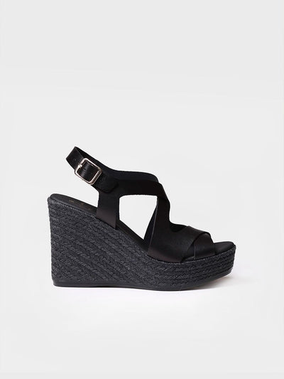 Espandrille mit Absatz aus Leder - GIRONA