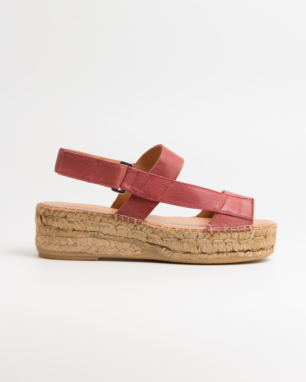 Plateau -Espandrille aus Leder - ANCORA