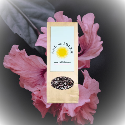 Mittelgrobes Meersalz mit Hibiskus, Nachfüllbeutel 150g