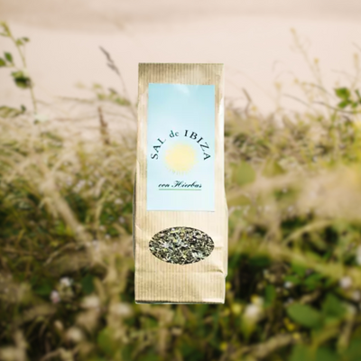 Mittelgrobes Meersalz mit Kräutern aus Ibiza, Nachfüllbeutel 150g