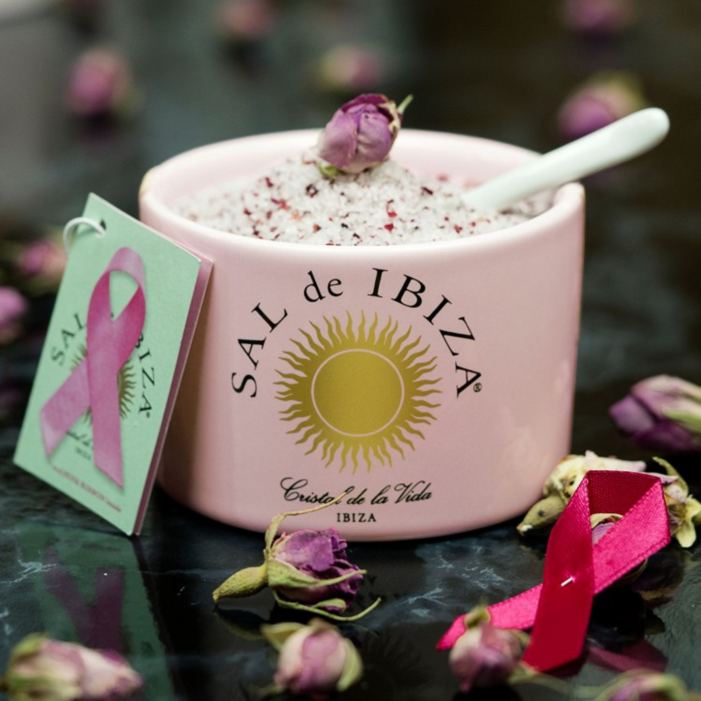 Flor de Sal mit Rosenblättern Flor de Sal "La Vie en Rose" 140g