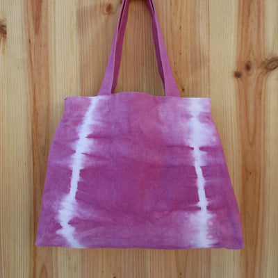 Handgefärbte Stoff-Handtasche aus festem Baumwollstoff