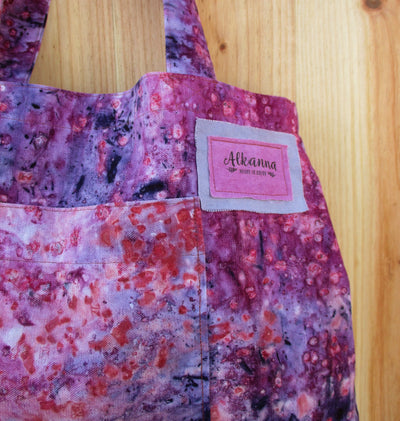 Handgefärbte Stoff-Handtasche aus festem Baumwollstoff