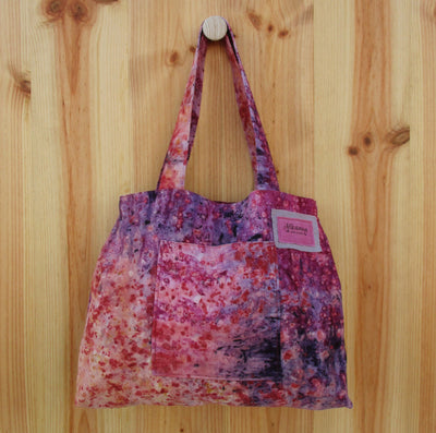 Handgefärbte Stoff-Handtasche aus festem Baumwollstoff