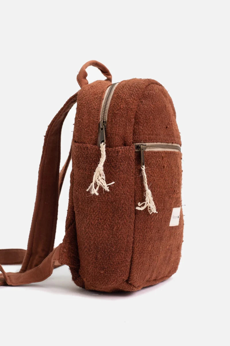 Kleiner Rucksack aus Hanf und Baumwolle - Yala