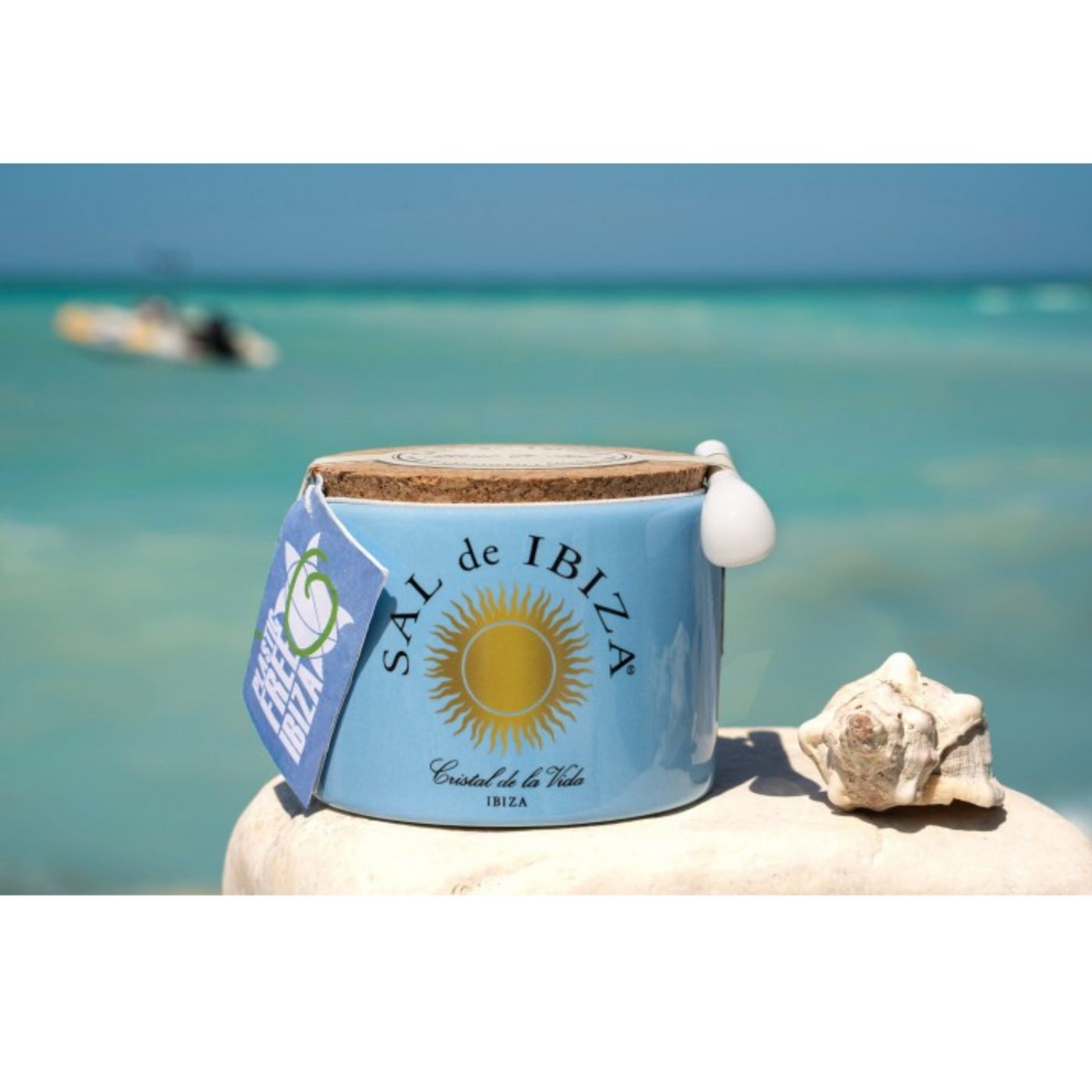 Flor de Sal mit schwarzem Knoblauch Flor de Sal "Mar Blau" BIO 140g