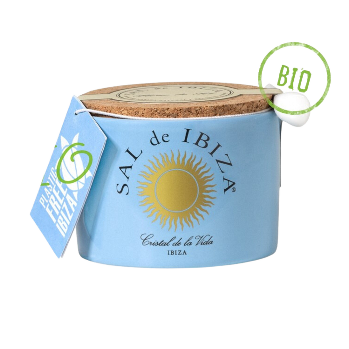 Flor de Sal mit schwarzem Knoblauch Flor de Sal "Mar Blau" BIO 140g