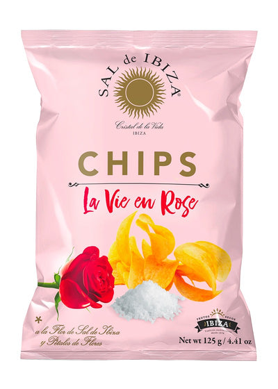 Kartoffelchips mit Rosenessenz & Rosenblüten 125g