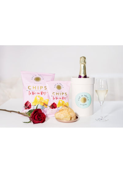 Kartoffelchips mit Rosenessenz & Rosenblüten 125g