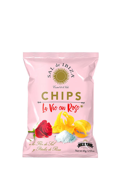 Kartoffelchips mit Rosenessenz & Rosenblüten, 45g
