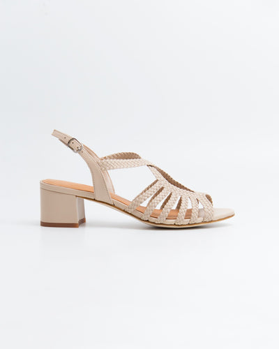 Geflochtene Damensandalen aus Leder - RACO